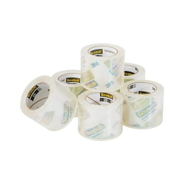 Scotch Sure Start Packaging Tape, 1.5” Core, Clear, 1.88" x 900", 6 Rolls