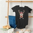 thumbnail image 4 of Christmas Rudolph Reindeer Stitch Baby Romper Boys or Girls Brisco Brands NB, 4 of 6