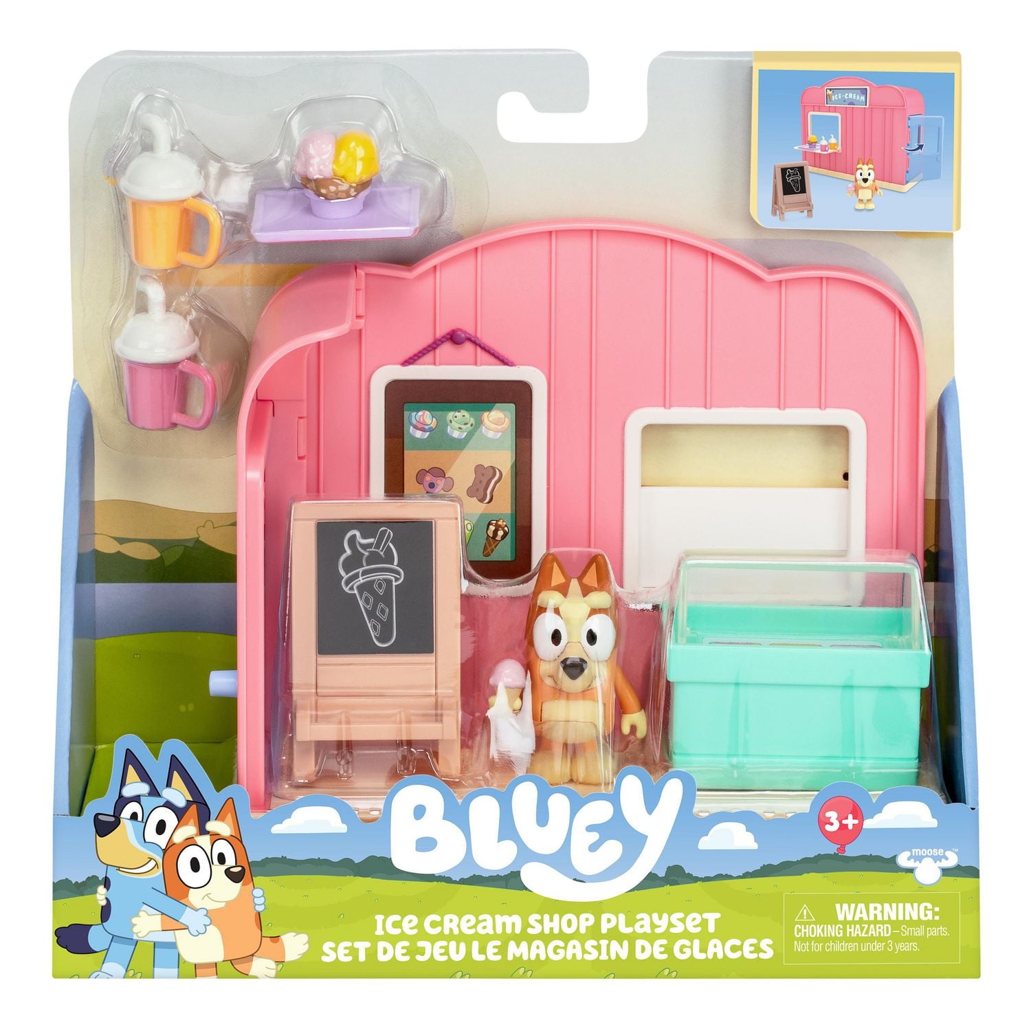 Bluey Ice Cream Shop Playset, Create Your Own Adventures
