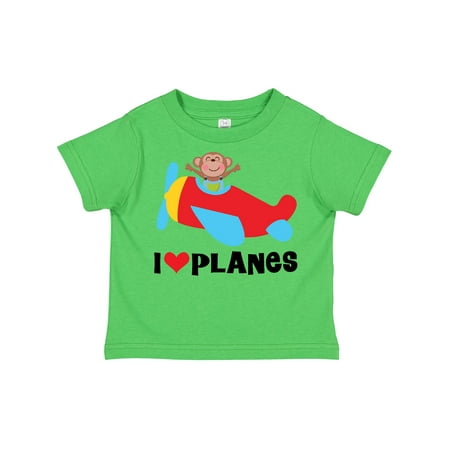 

Inktastic Airplane I Love Planes Gift Toddler Boy Girl T-Shirt