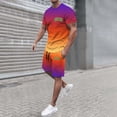 thumbnail image 2 of Playeras De Algodón Para Hombre, Camiseta Holgada Con Estampado De Letras De Ciudad Para Hombre, Conjunto De Ropa Deportiva De Verano, Ropa Deportiva Informal, 2 of 4