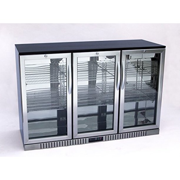 54" Wide 3door Stainless Steel Back Bar Beverage Cooler