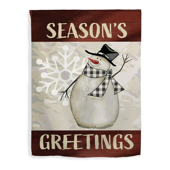 ThisWear Winter Decorations Season's Greetings Flag Winter Holiday Season Decor Vertical House Flag