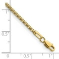 thumbnail image 3 of Auriga Fine Jewelry 14K Yellow Gold 1.3mm Franco Chain Bracelet 7 inch for Women, 3 of 6