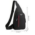 thumbnail image 2 of LONGshukeji Men Messenger Fashion Leisure Chest Bag Sports Trend Backpack Men Sling Bag Crossbody Men, 2 of 3