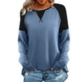 thumbnail image 1 of WEAIXIMIUNG T-Shirts Graphiques pour Femmes, Mode Tendance, Manches Longues, Col Rond, Chandail Décontracté Ample, 1 of 4