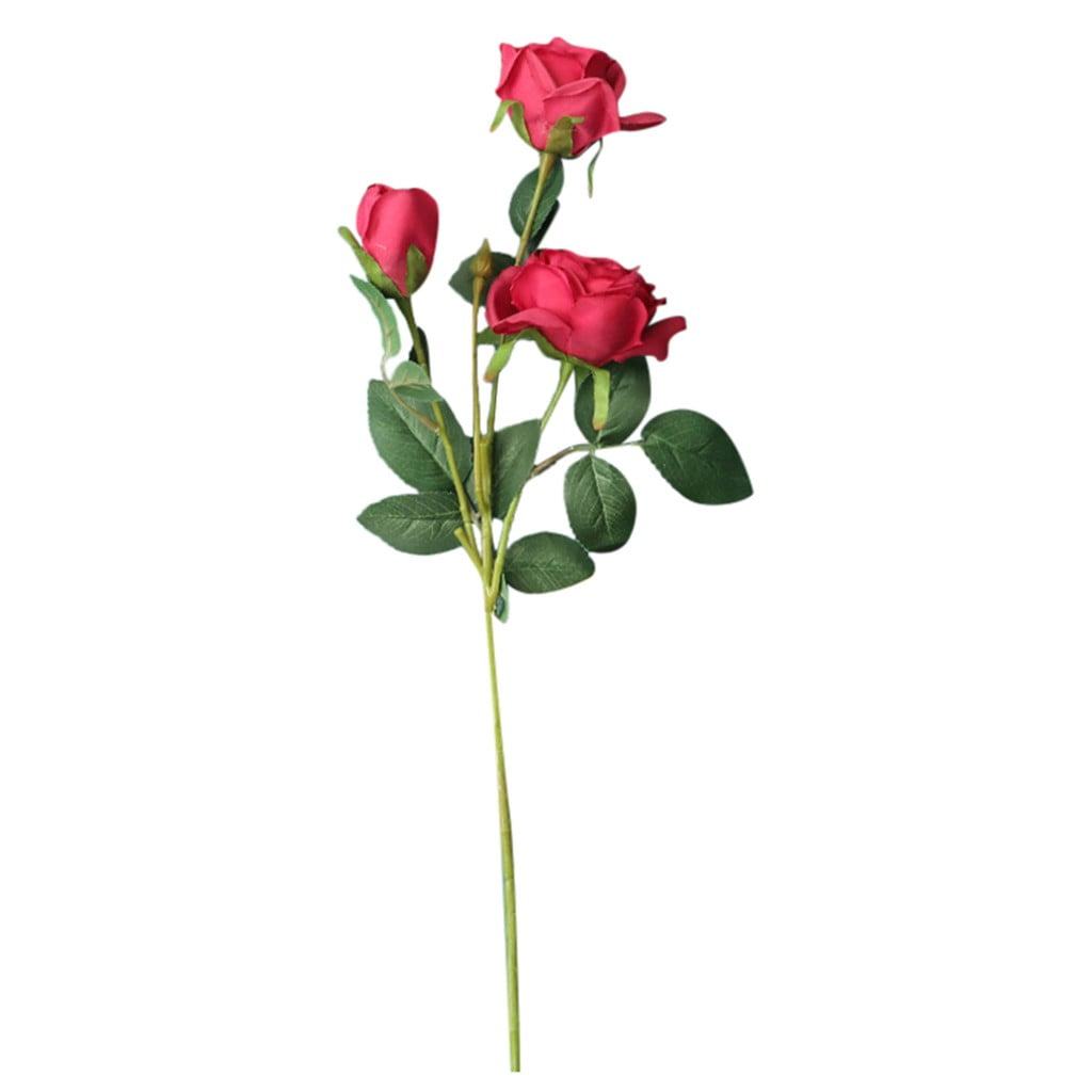 Valentine's Day Gift Artificial Fake Roses Flannelet Flower Wedding Home Decor 