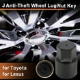 thumbnail image 2 of Llave de Tuerca de Bloqueo de Rueda J para Toyota y Lexus, Herramienta de Remoción de Tuerca de Bloqueo Antirrobo 1 Pc, 2 of 6