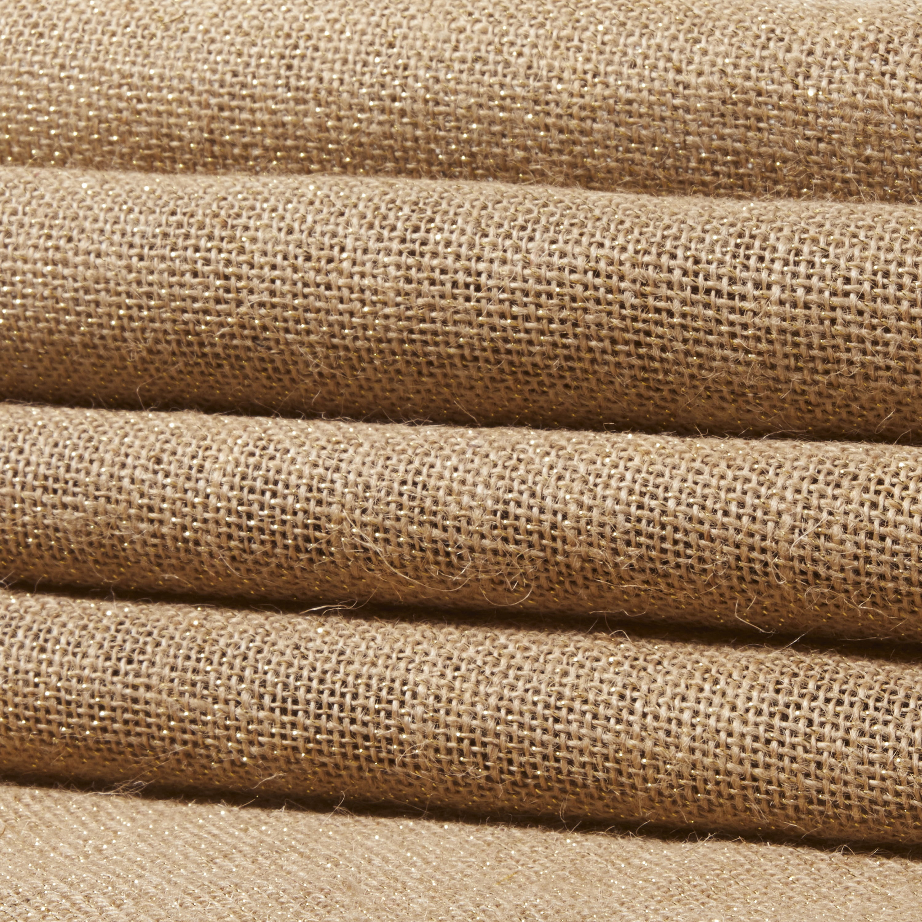 Love, Laugh, Craft Jute Burlap Table Runner Roll, Ribbon, 12"W x 3-Yards, Gold