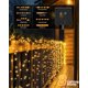 thumbnail image 5 of Guirnaldas de luces solares Brightown, 2 paquetes, 28 m, 240 LED, blanco cálido, 5 of 9