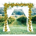 thumbnail image 2 of 3 Pack Artificial Sunflower Garland, 7.5ft/Strand Silk Sunflowers Hanging Vines Flowers with Green Leaves for Room Kitchen Garden Birthday Wedding Baby Shower Party Table Decor Large, 2 of 5
