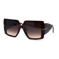 thumbnail image 3 of Womens Trendy Squared Rectangular Butterfly Sunglasses Tortoise Brown, 3 of 4
