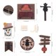 thumbnail image 3 of Fiudx Juego de Bandejas Escalonadas para Pascua, Decoración Primaveral de Madera, Mini Letreros de Madera, Accesorios Festivos para Chimenea o Cafetería, Adorno para El Hogar, Regalo de Pascua (1 Jue, 3 of 5