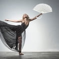 thumbnail image 5 of Folding Hand Fan Women Lace Design, Handheld Fans With Tassels for Wedding Party Prom, Paper Lace Fans for Bridesmaid Photo Booth Props, Elegant Decorative Fans for Home Wall Decor and Events,E, 5 of 8