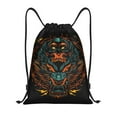 thumbnail image 3 of ZNDUO Gym Drawstring Bag, Wolf Head Dark Art Pattern Men and Women Fitness Drawstring Backpack Swimming Bags, Medium, 3 of 8