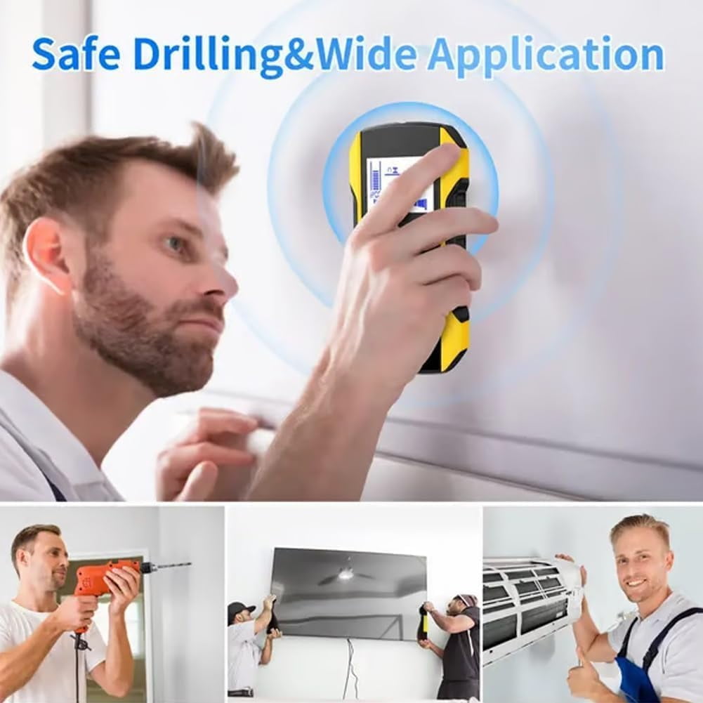 Precision Metal Detector Wall Scanner with Positioning Hole, Wall Detector Scanner, Wall Detector Scanner 3 En 1, Wall Scanner, Wire and Water Pipe Stud Finder