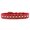 Red, variant on Dog, Puppy Pet Fashion Collar, "Pearl and Emerald Green Crystal Rimsets Sprinkles"