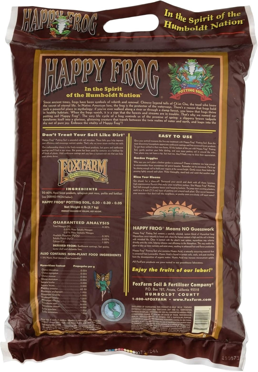 ZLGP Happy Frog Potting Soil, 12qt (Pack of 4) - for Indoor/Outdoor Container Plants, Improves Root Efficiency, pH Adjusted for Optimal Nutrient Uptake - Contains Microbes and Humic Acids