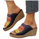 thumbnail image 2 of MKLEKYY Sandalias para Dama Sandalias de Tacón Alto Con Pendiente para Mujer Sandalias Casuales Con Bloques de Color, 2 of 4