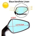 thumbnail image 3 of Convex Lens Motorcycle Bar End Mirrors, Optimized for Clear Vision in All Conditions, Suitable for Shockproof, Corrosion-Resistant Riding on Most Motorcycles, Street Bikes, ATVs,, 3 of 7