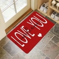 thumbnail image 5 of PtRug Valentines Day Door Mat Love Truck Decorative Pink Heart Kitchen Mat Love You Welcome Doormats Sweet Cat Valentines Outdoor Door Mat Hugs & Kisses Floor Mats XOXO Decor 30" X 17", 5 of 6
