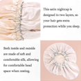 thumbnail image 4 of Silk Satin Hair Bonnet for Sleep Natural Hair Care Protection Soft Comfortable Nightcap for Women Men Kids Unisex Stylish Design, 4 of 4