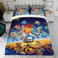 thumbnail image 4 of Crash Bandicoot Conjunto de sábanas temático, trío de piezas, cómodo y amigable con la piel, diseño único, regalo de decoración para el hogar para familiares, amigos y fans, 90 cm * 190 cm, 4 of 6