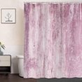 thumbnail image 3 of Pink Shower Curtain,Pink Abstract Aesthetic Wall Texture Bath Curtain,Marble Shower Curtain for Bathroom,Girls Washable Waterproof Cloth Fabric Shower Curtain Set with 12 Hooks 47X64in, 3 of 6