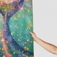 thumbnail image 3 of BCIIG Mermaid Tail Stars Sky Chic Modern Bathroom Decor Shower Curtain with Hooks 100% Polyester Fiber Washable 36"x72, 3 of 7