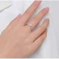 thumbnail image 2 of Veshon Solitaire Engagement Rings for Women Wedding Ring Set Sterling Silver Oval Cz 2.7Ct Size 5, 2 of 4