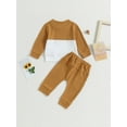 thumbnail image 5 of Autumn Toddler Baby Boys Pants Set 6M 12M 18M 24M 3Y Long Sleeve Contrast Color Sweatshirt Elastic Waist Pants Spring Clothes, 5 of 10