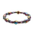 thumbnail image 2 of HomeKingdee 1PC Magnetic Therapy Bracelet with Colorful Black Magnets - European Fashion Health Bracelet for Couples, 2 of 7