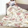 thumbnail image 6 of Sikiie Floral Ultra-Soft Micro flannel Blanket Luxury All Seasons Warm Blanket for Bedding Sofa and Travel (4 sizes)-50"x40", 6 of 7