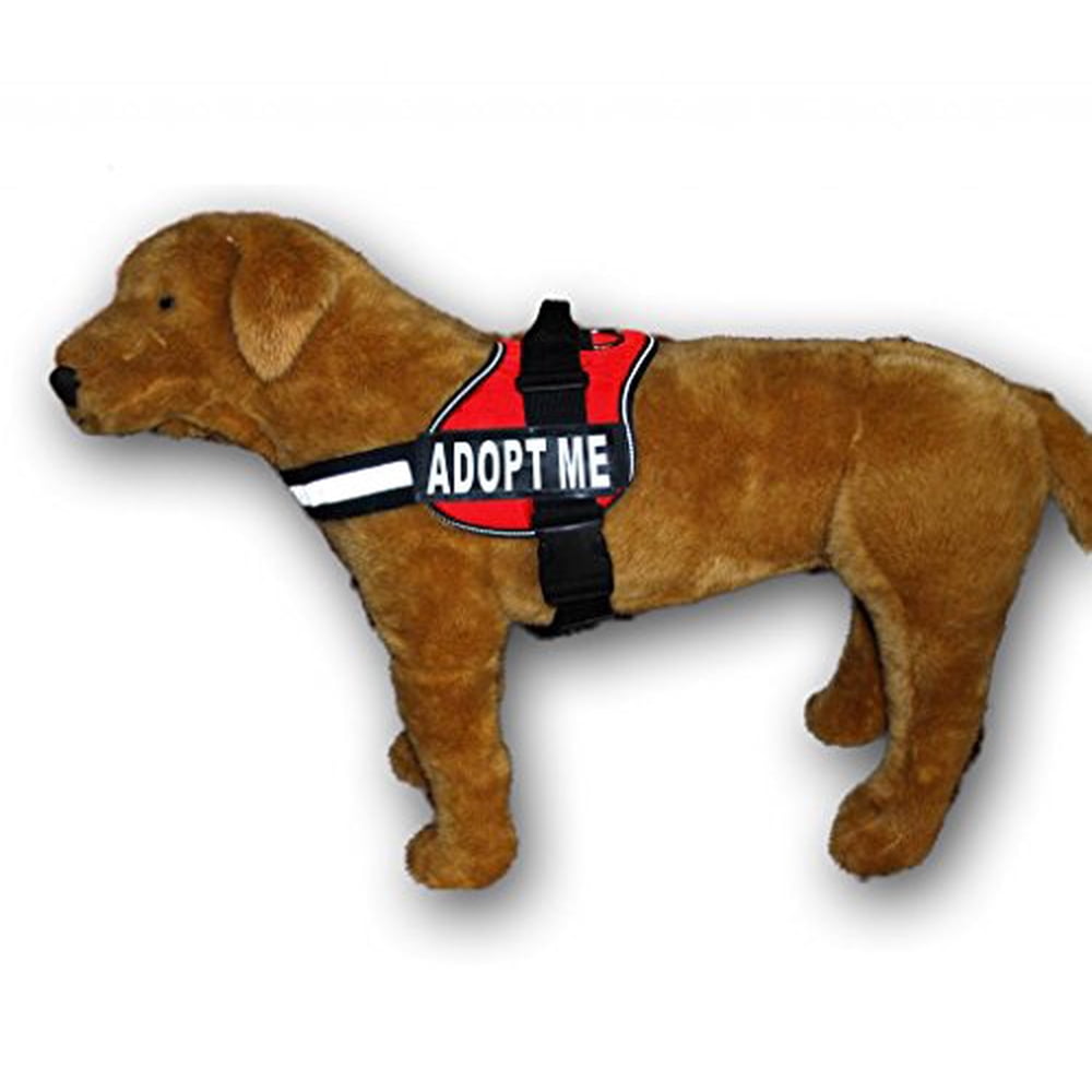 ADPOT ME Nylon Dog Vest Harness. Purchase comes with 2 reflective