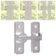 thumbnail image 1 of Pestillo de Puerta, Pestillo de Puerta, Duradero, Antipérdida, Herrajes para Puertas Interiores, Cerradura Deslizante para Granero, Baño, Dormitorio Plata de ., 1 of 8