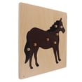 thumbnail image 3 of 8 Patrones Bebé Montessori Peg Rompecabezas Niños Juguete Educativo Caballo, 3 of 8