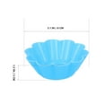thumbnail image 4 of BRIGHTFUFU 6Pcs Mini Cupcake Flower Cake Silicone Baking Cup Muffin Xmas Wedding Tools Bakeware Muffin Cupcake Cups (Random Color), 4 of 8