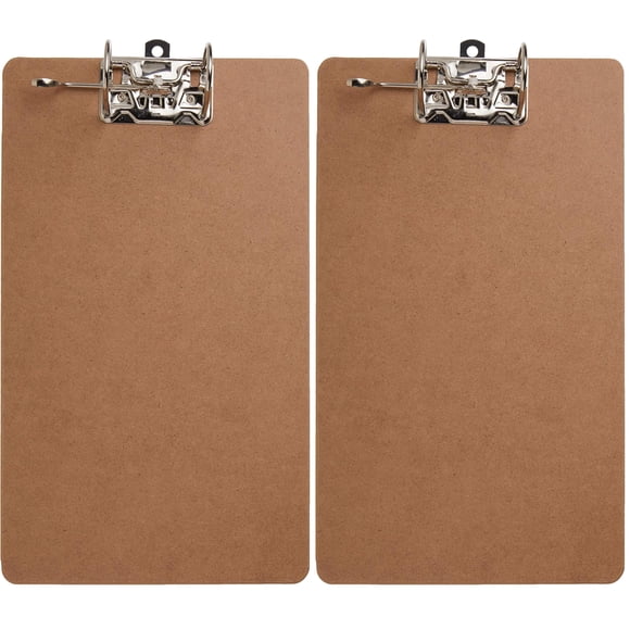 Tableros de Clip Officemate de Madera Reciclada con Clip de Palanca Arqueada, Paquete de 2