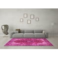 thumbnail image 3 of Ahgly Company Indoor Rectangle Medallion Pink Traditional Area Rugs, 2' x 4', 3 of 4