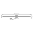 thumbnail image 5 of JONATHAN Y Vara 49.5" Modern Minimalist Indoor/Outdoor Metal 350-Degree Rotate Dimmable Integrated Linear LED Wall Sconce, Silver, 5 of 10