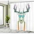 thumbnail image 4 of Ambesonne Shower Curtain, , 69"Wx75"L, Emerald Orange, 4 of 4
