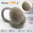 thumbnail image 4 of KitchenKey  Women Winter Ear Muffs Fluffy Faux Fur Earmuffs Foldable Ear Warmer Girls Soft Ear Covers, 4 of 11