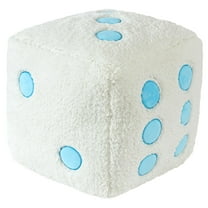 Urban Shop 10.5" x 10.5" Blue & White Dice Decorative Pillow, Teens and Young Adults