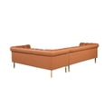 thumbnail image 4 of Julian PU Leather Upholstered Right Facing Sectional L Shape Sofa, 4 of 6