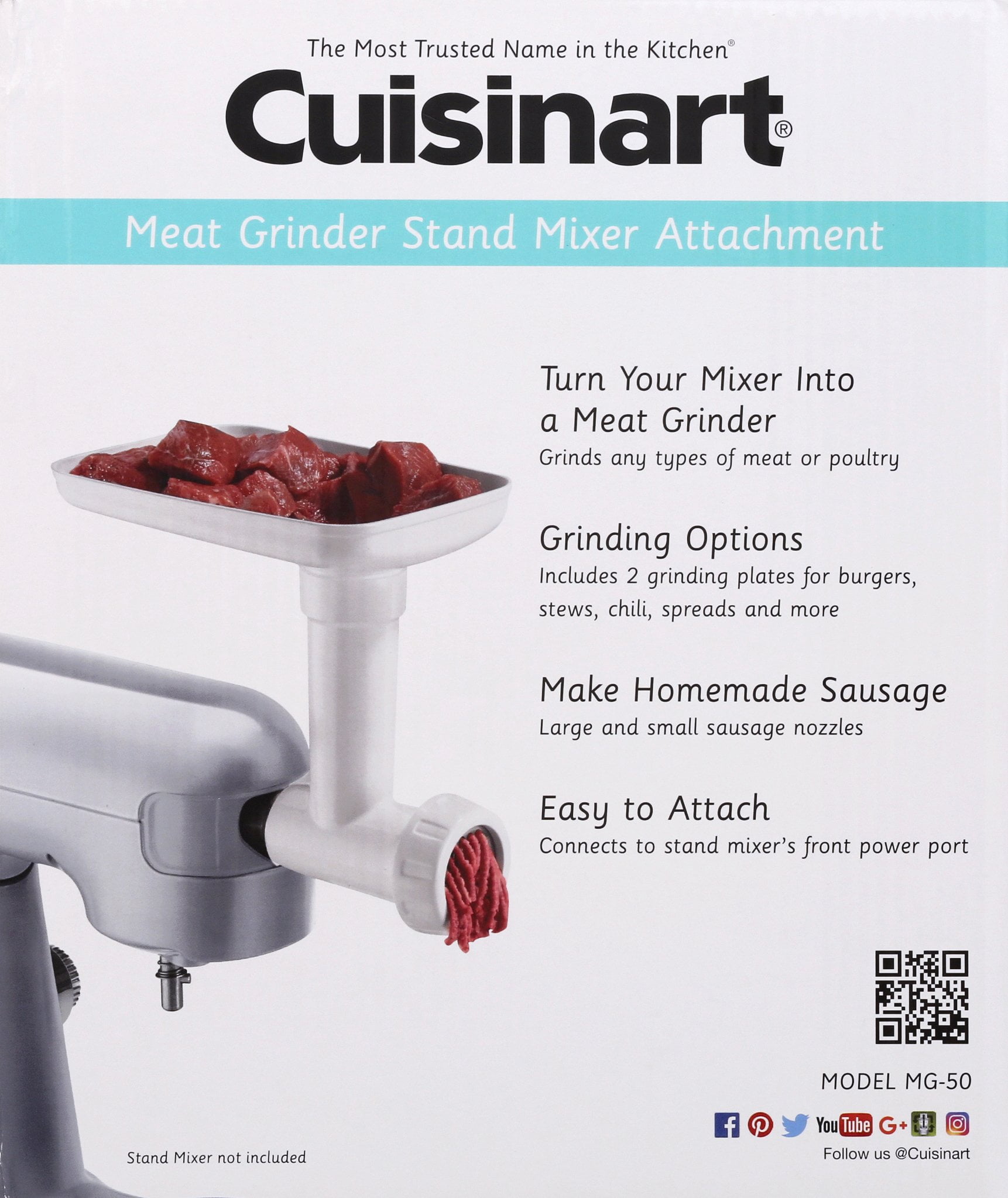 Cuisinart Meat Grinder Attachment - Mg-50 : Target