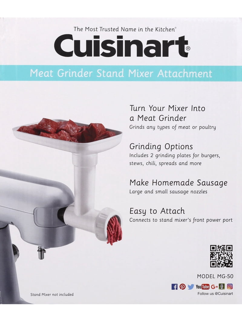 Cuisinart, Stand Mixer Attachments, Meat Grinder, Gray - Walmart.com