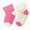 Fuchsia/Cream, variant on Sierra Socks Toddler Combed Cotton Ribbed Turn Cuff 2-Pack Socks (Fuchsia/Cream, 1-2 years (Fits Shoe Size 3-7))