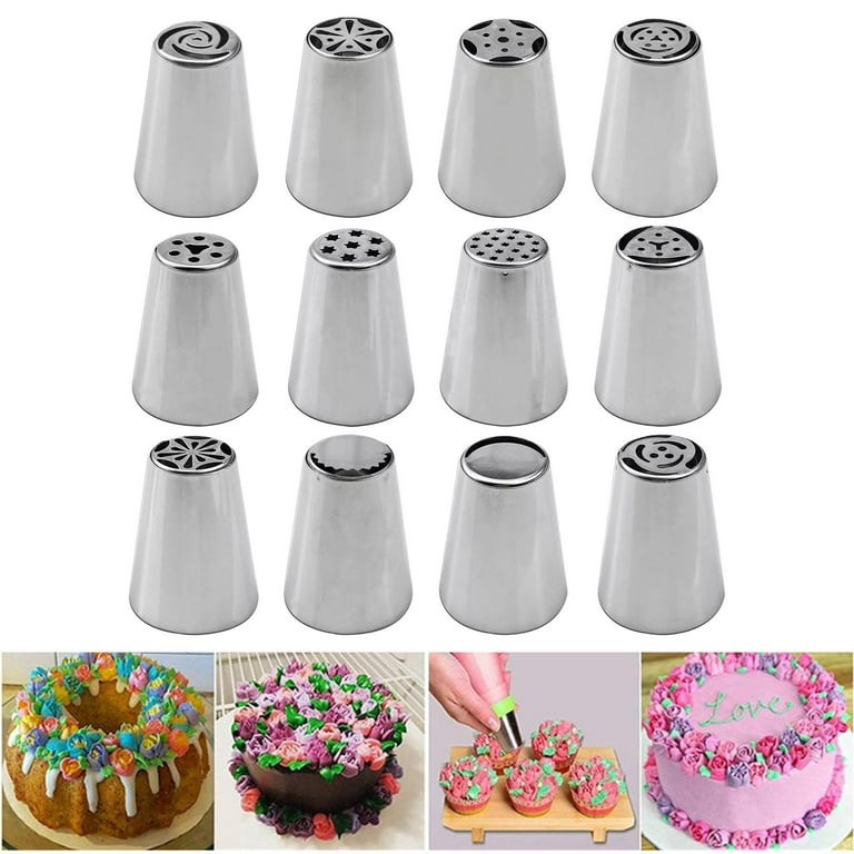 Stainless Steel Russian Piping Tips, Frosting Piping Baking