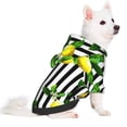 thumbnail image 3 of Bingfone Lemons On Striped Dog Clothes Hoodie, Pet Winter Coat,Puppy Sweatshirts For Small Dogs Boy Girl,Suitable For All Breeds-Small, 3 of 9