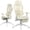 Cream, variant on Hforesty Ergonomic Home Office Chair with Retractable Footrest & 4D Armrests, Reclining Mesh Chair with Lumbar Support, Black